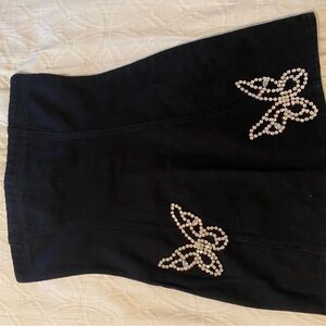 Nasty Gal Black Jean Dress